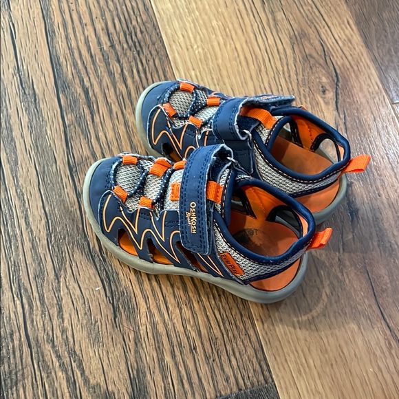 Navy and Orange OshKosh Sandal Shoes - Picture 1 of 3